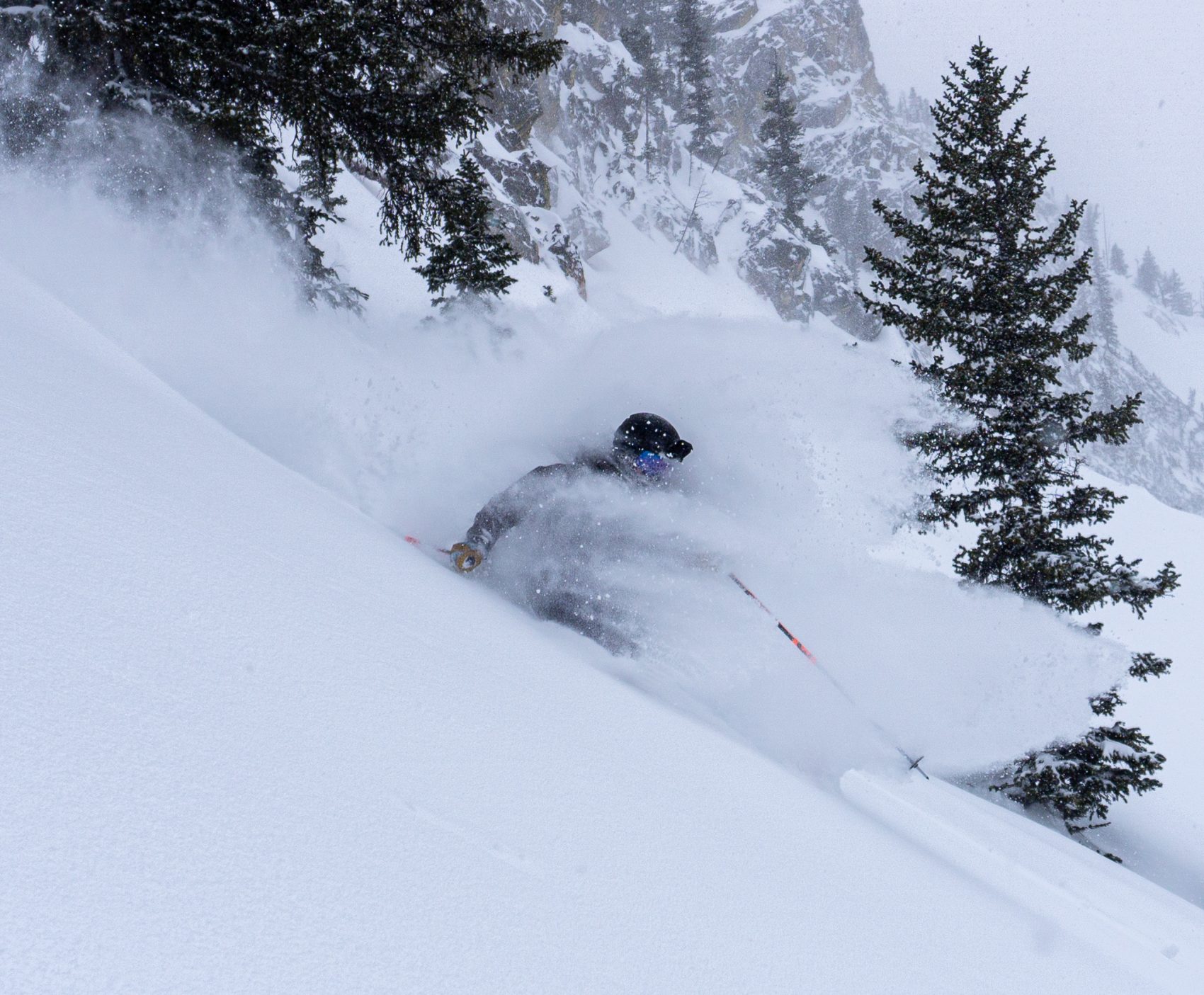 teton range, Wyoming, February 2021, 