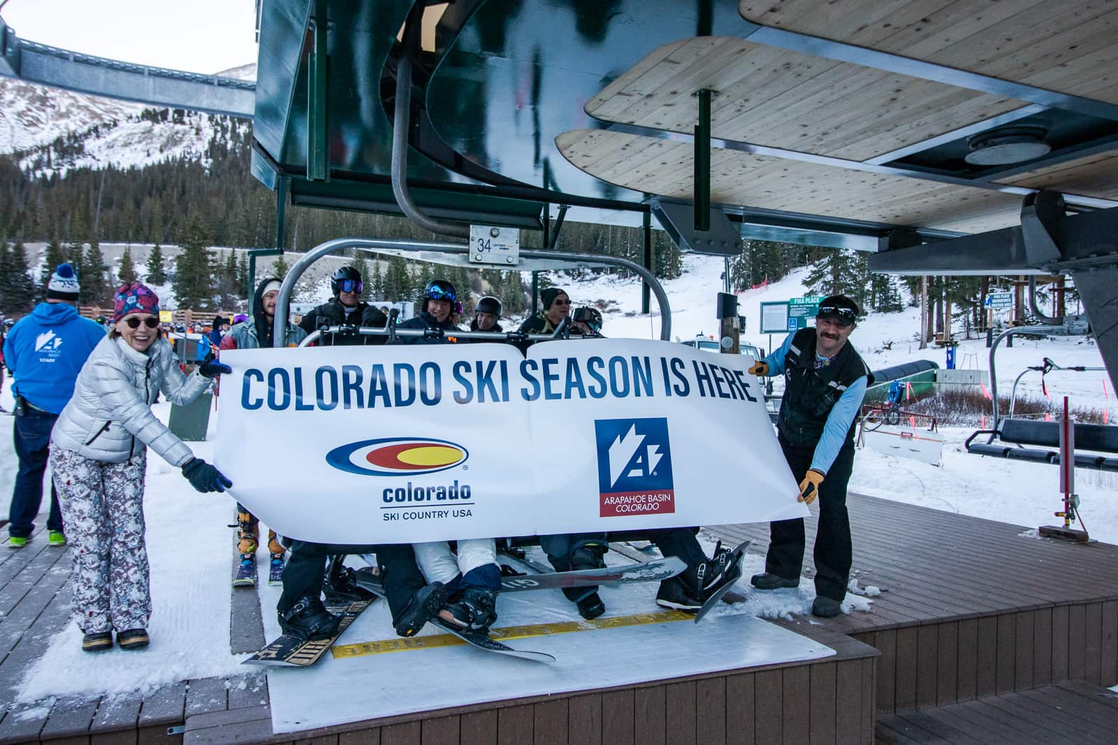 Arapahoe Basin, Colorado, opening day, open, 