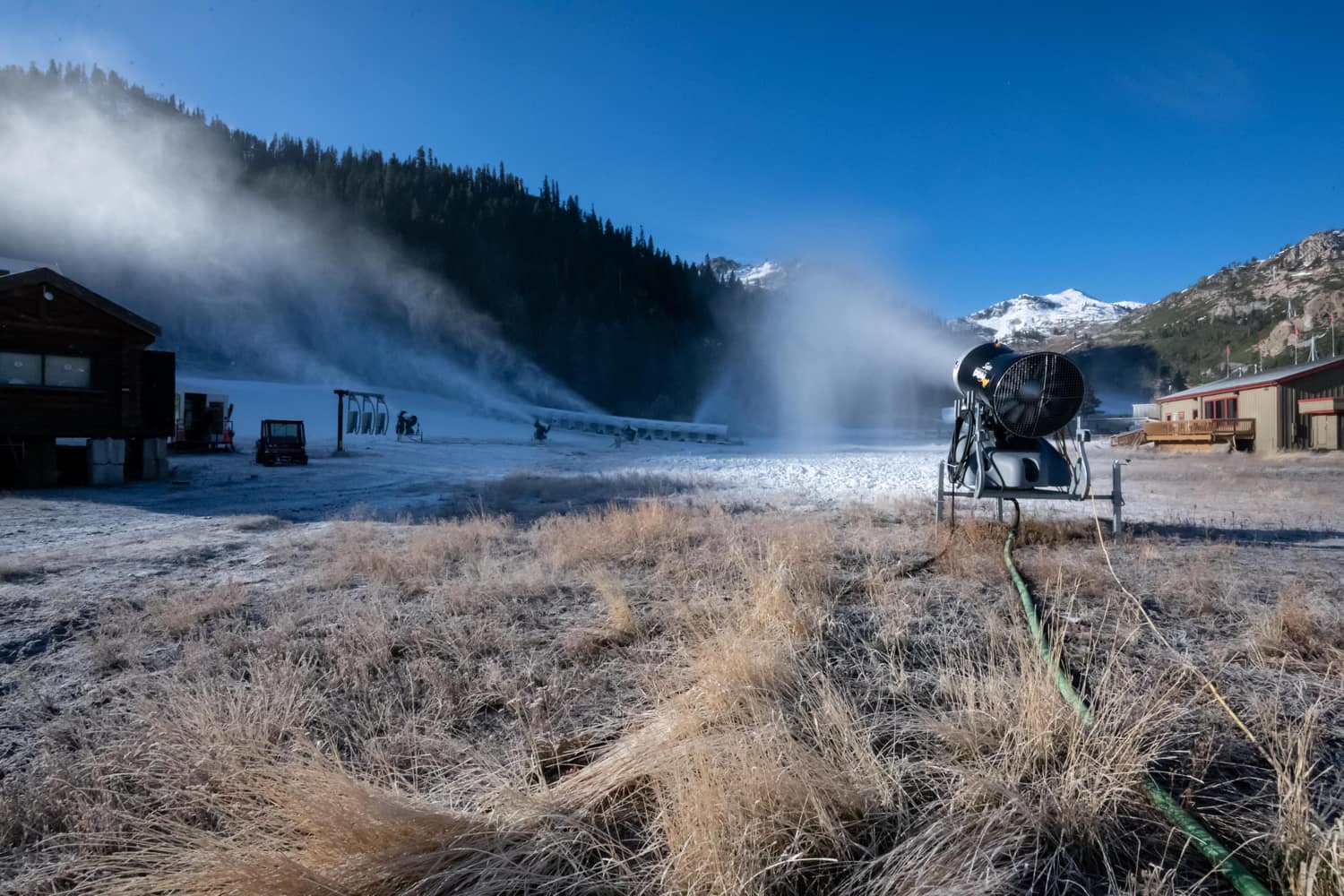 Palisades Tahoe, snowmaking, california