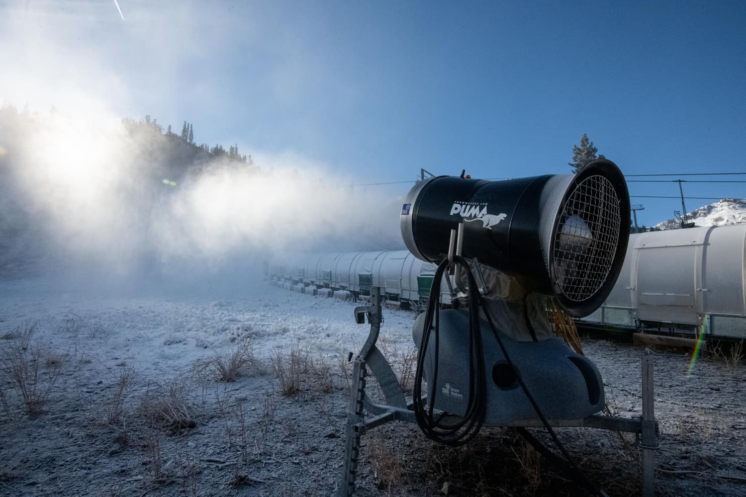 Palisades Tahoe, snowmaking, california