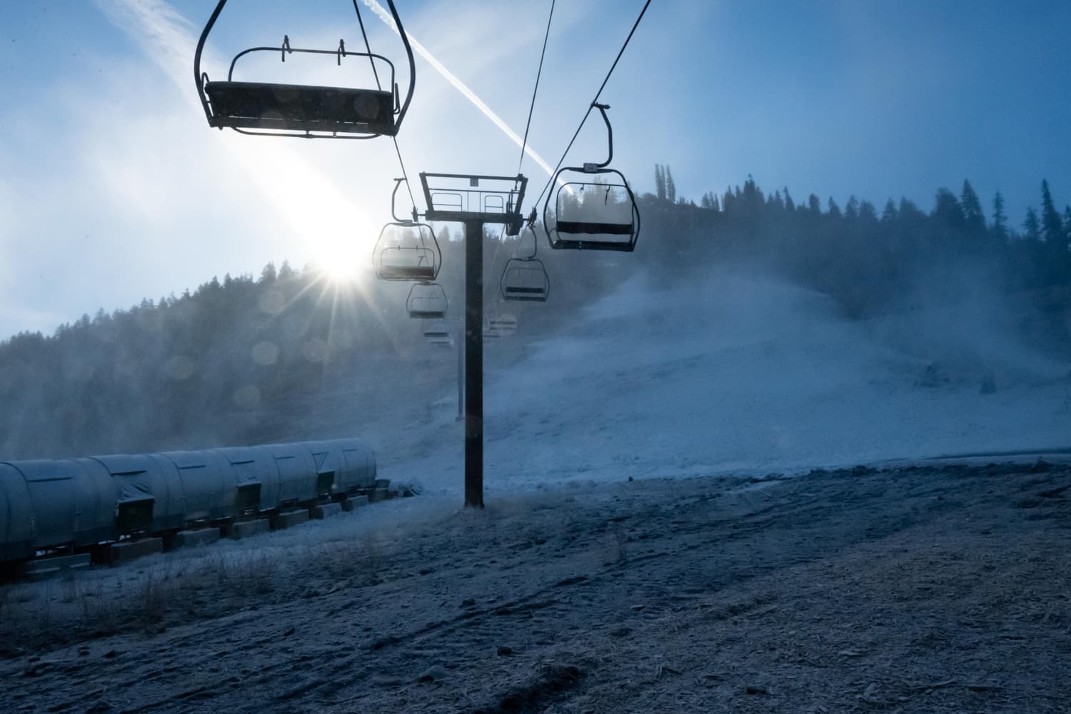 Palisades Tahoe, snowmaking, california