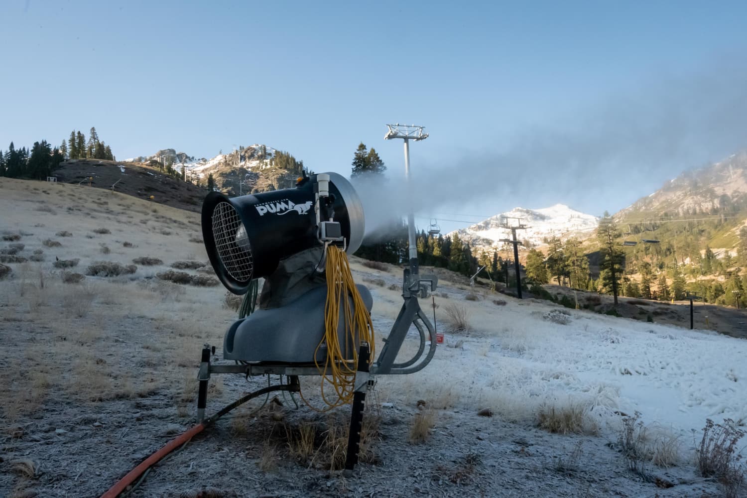 Palisades Tahoe, snowmaking, california