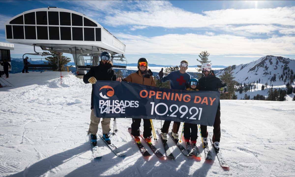 Palisades Tahoe, opening day, California,