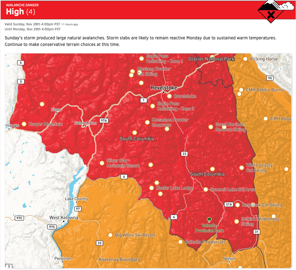 Revelstoke, avalanche,