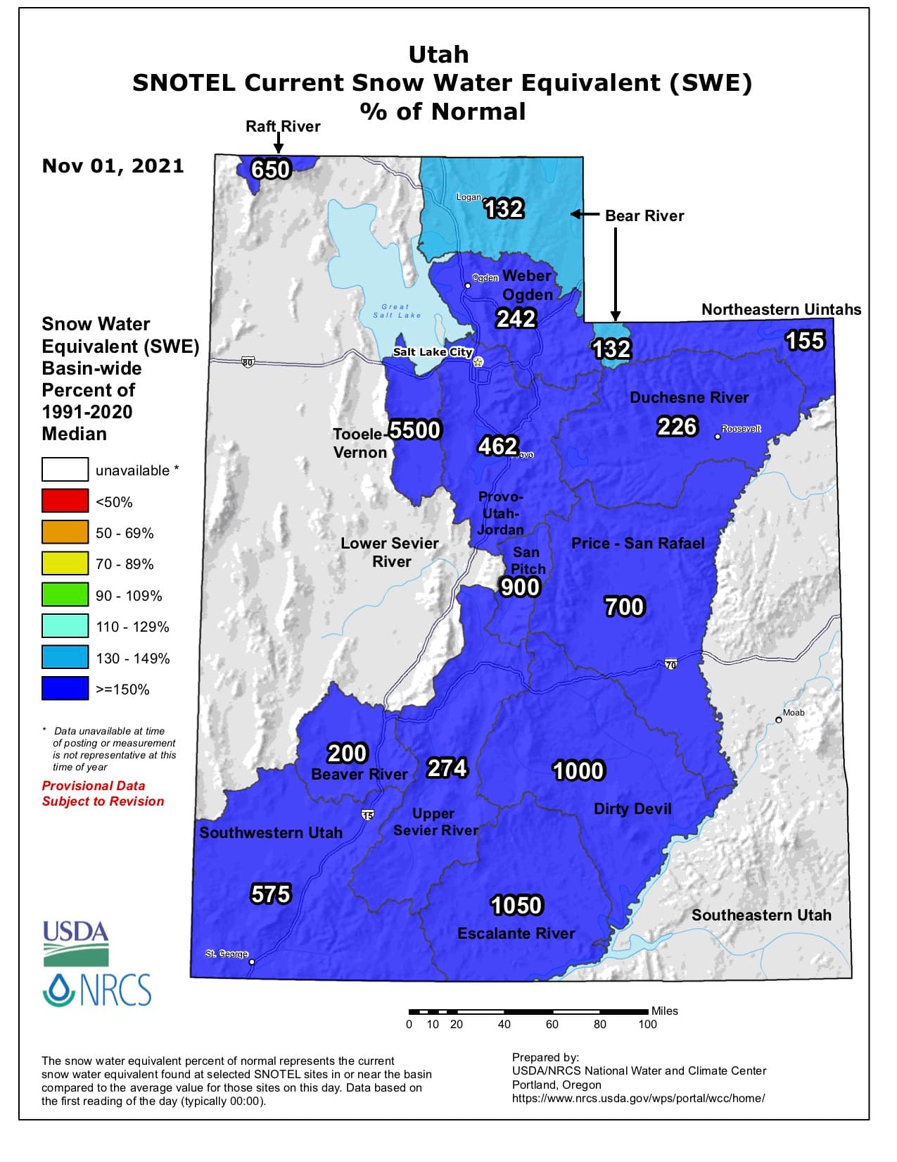 Utah, snowpack, 