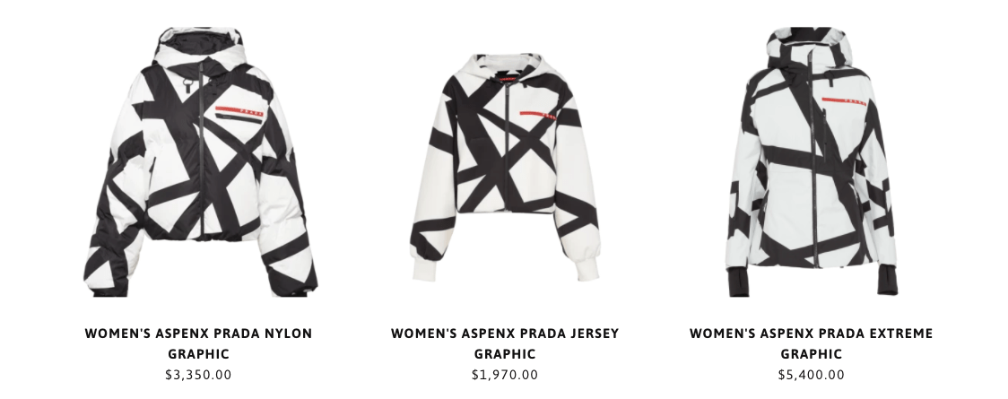 AspenX Prada Women's Products 