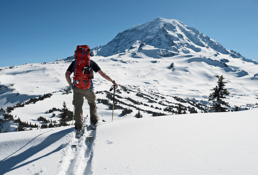 Backcountry ski Mt. Rainier