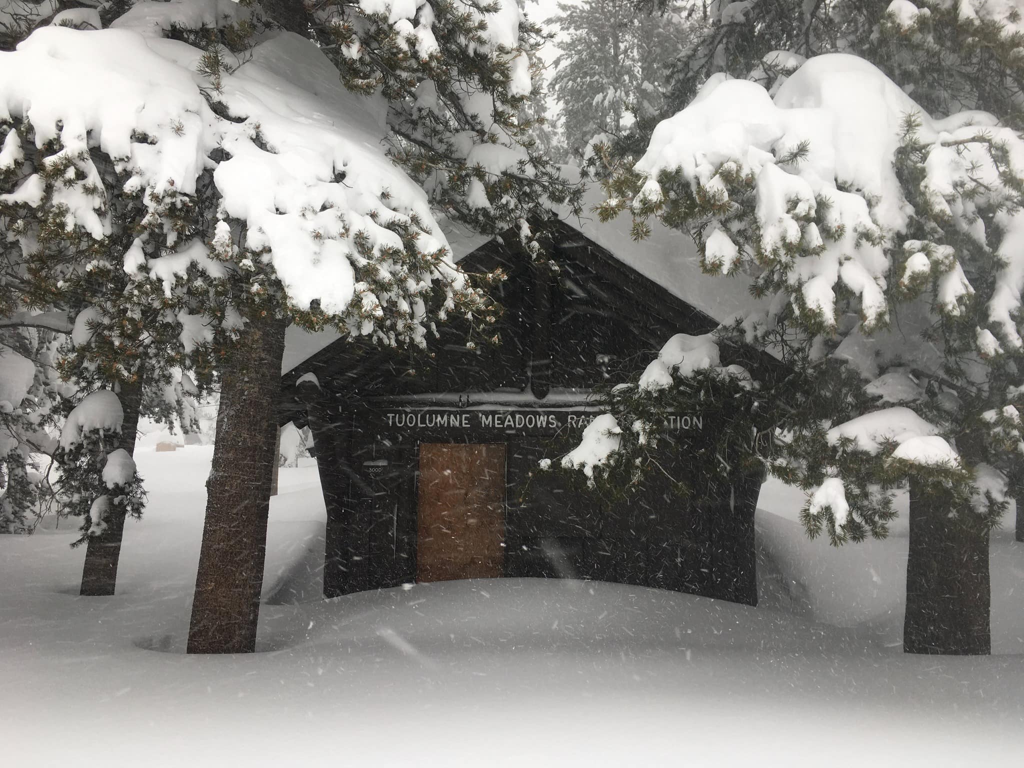 Yosemite, snowfall, record, 