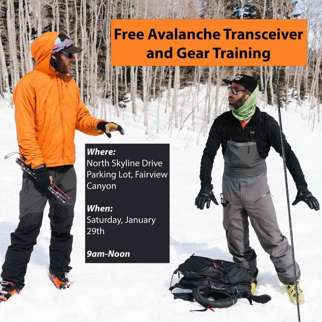 avalanche, Utah avalanche center, free training,