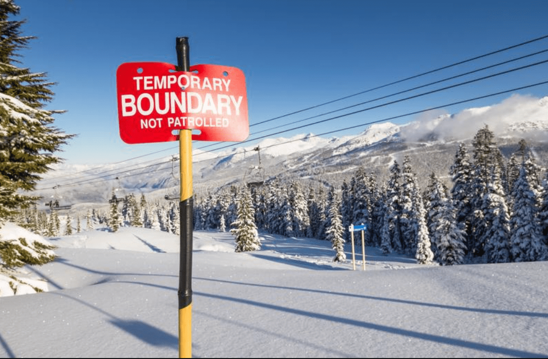 ski area terrain closed
