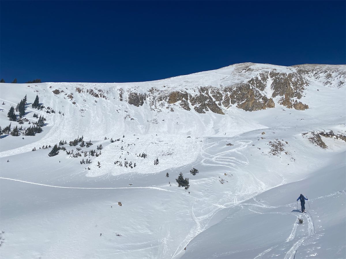 avalanche, loveland pass, colorado, 