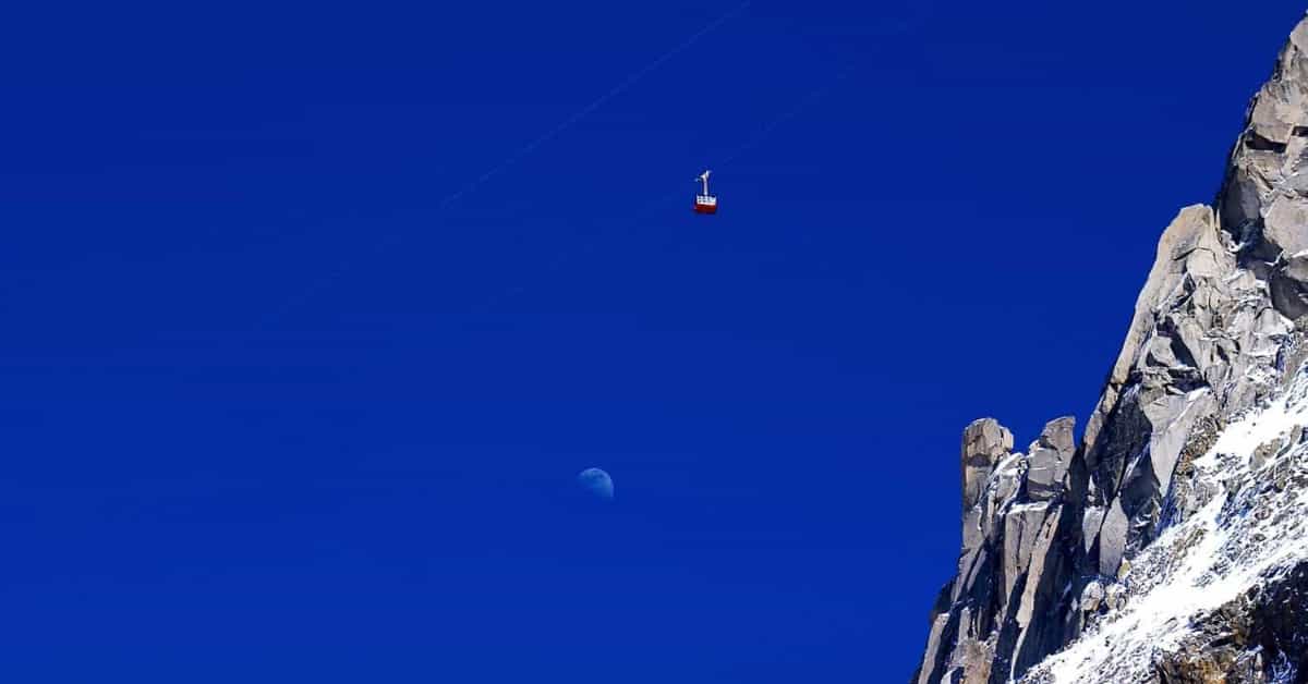 World's scariest lifts Aguillle du Midi, Chamonix, France