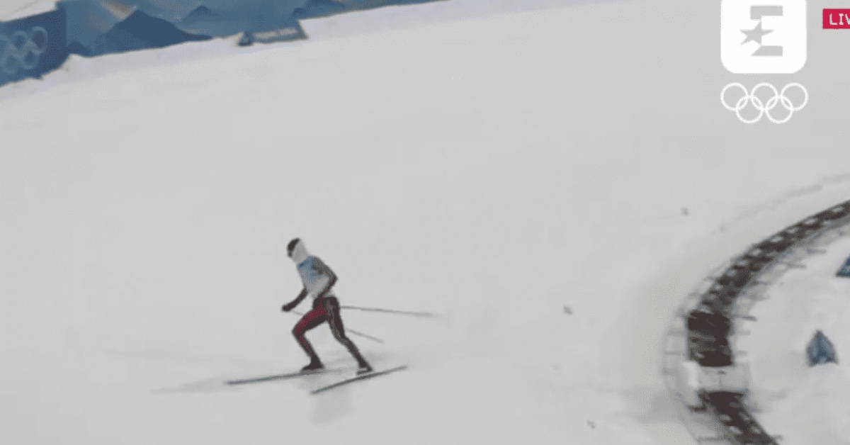 [OLYMPICS] Watch as CrossCountry Skier Throws Away 44Second Advantage