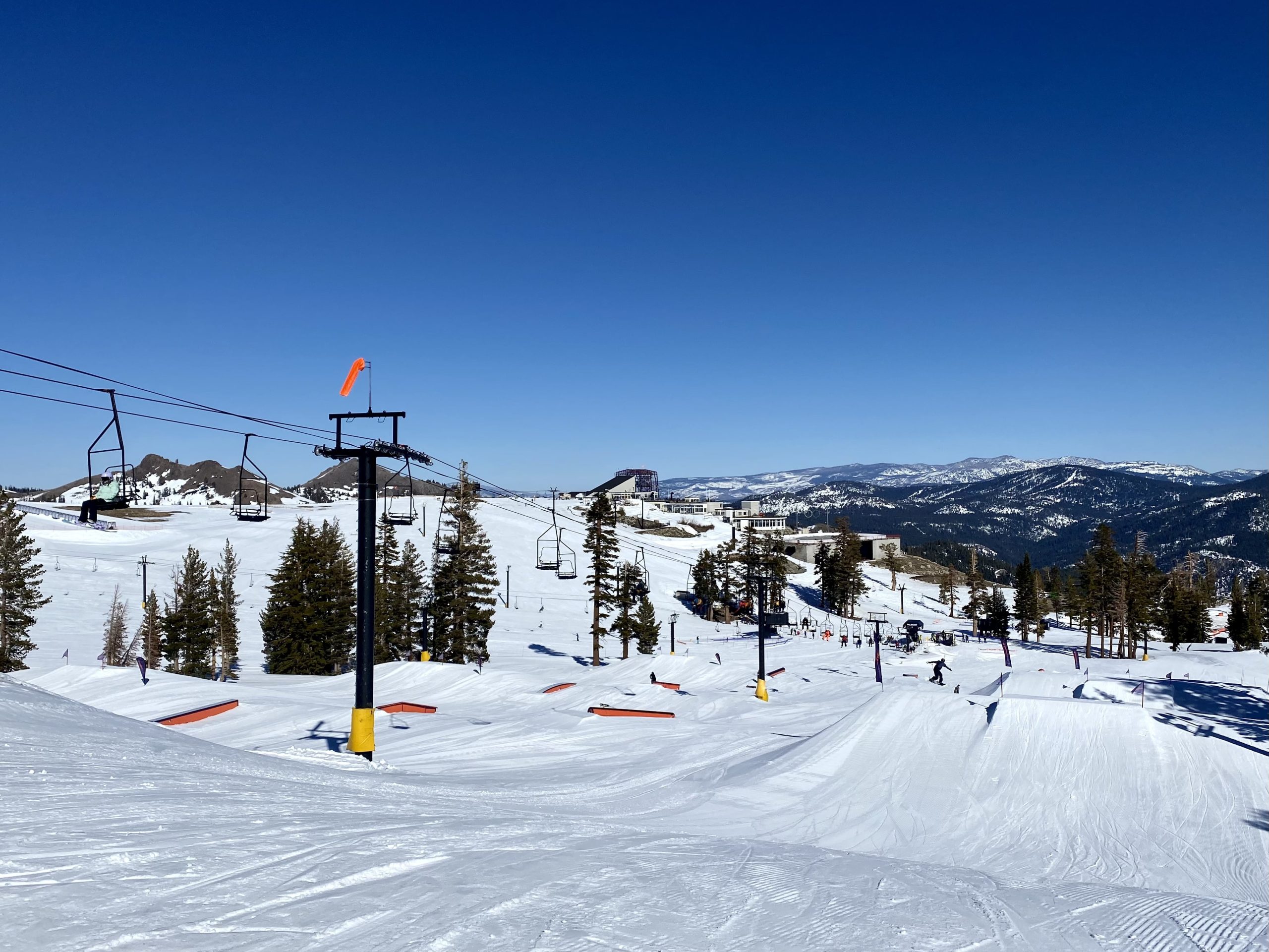 Terrain park on a sunny day