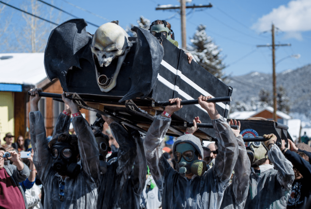 Frozen Dead Guy Coffin Race
