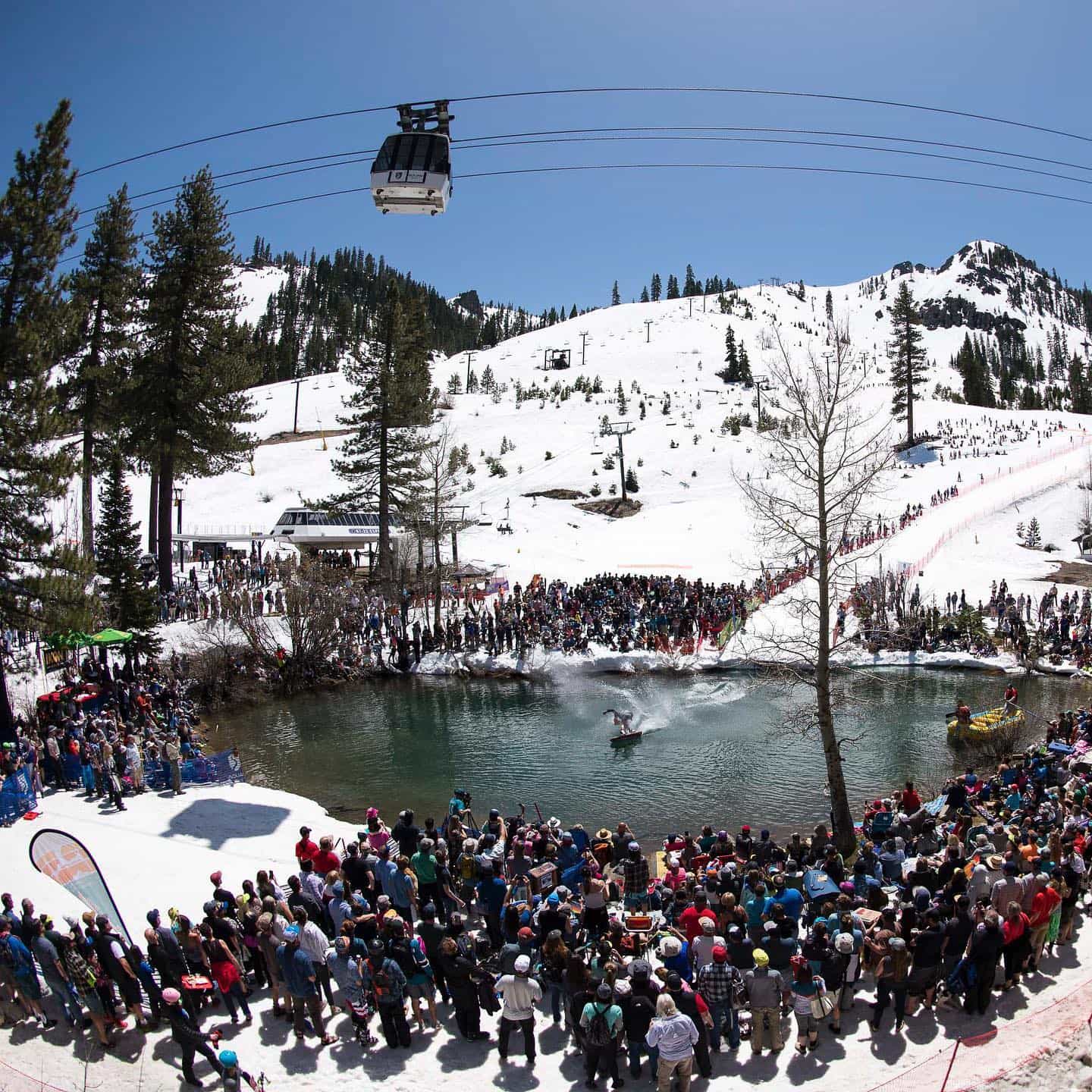 The Original Pond Skim Cushing Crossing Returns to Palisades Tahoe