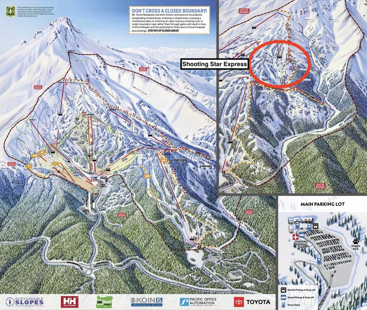mt hood meadows, shooting star express, missing snowboarder