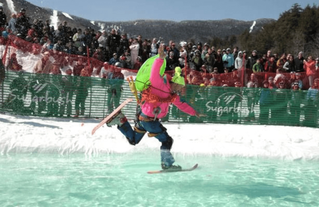 Pond Skim on Blades