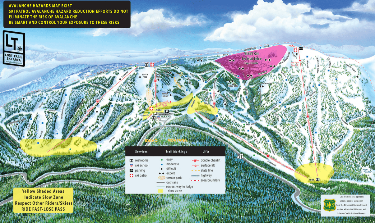 Lost Trail Map