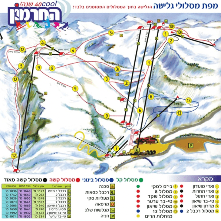 mt Hermon map