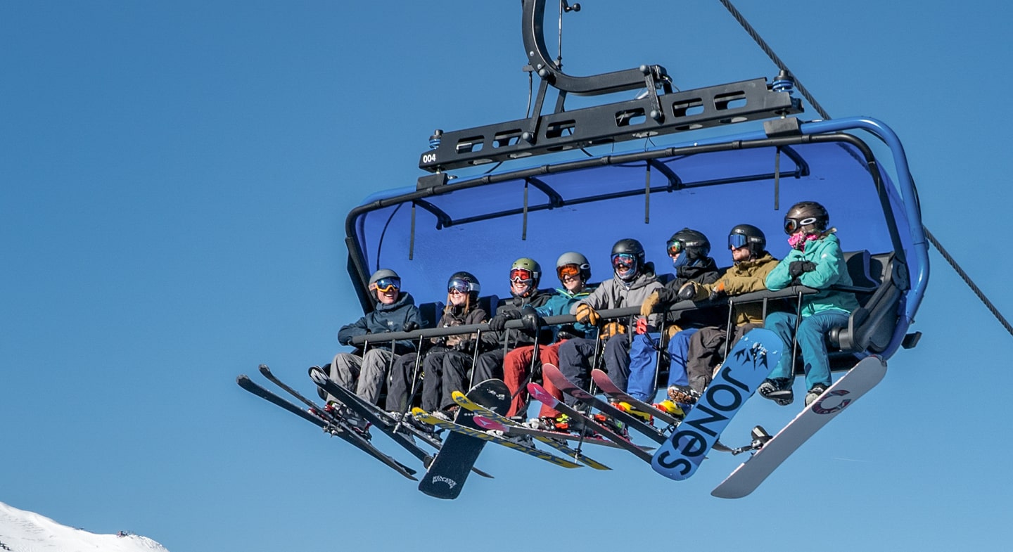 8 person high speed chairlift