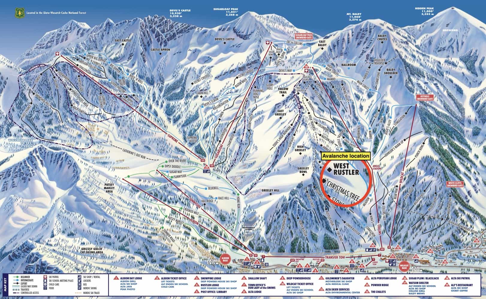 alta ski area, avalanche, utah