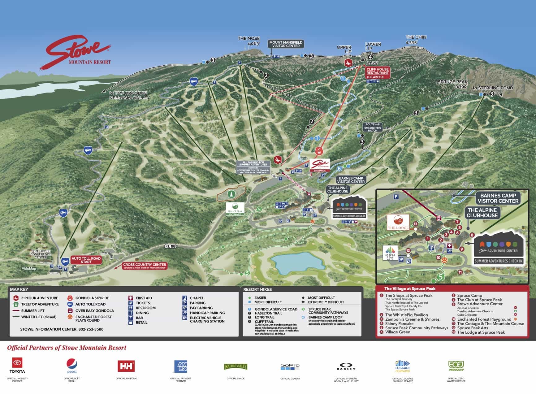 Stowe summer map