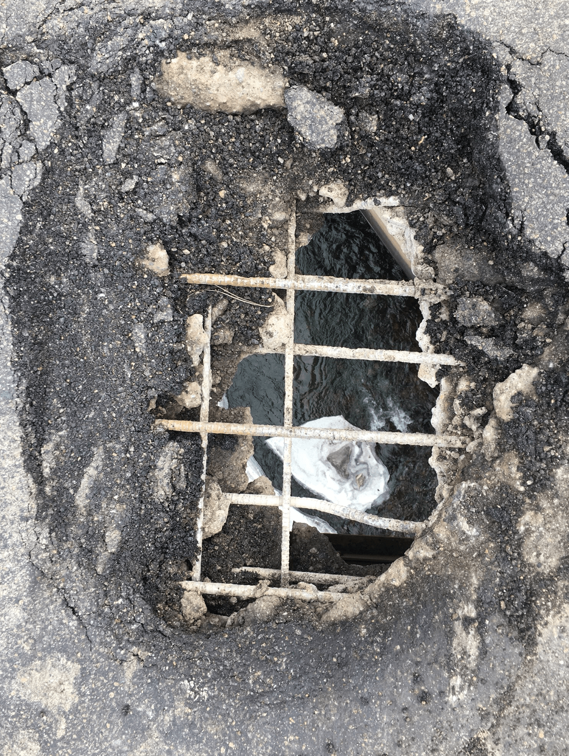 Pothole in the Road