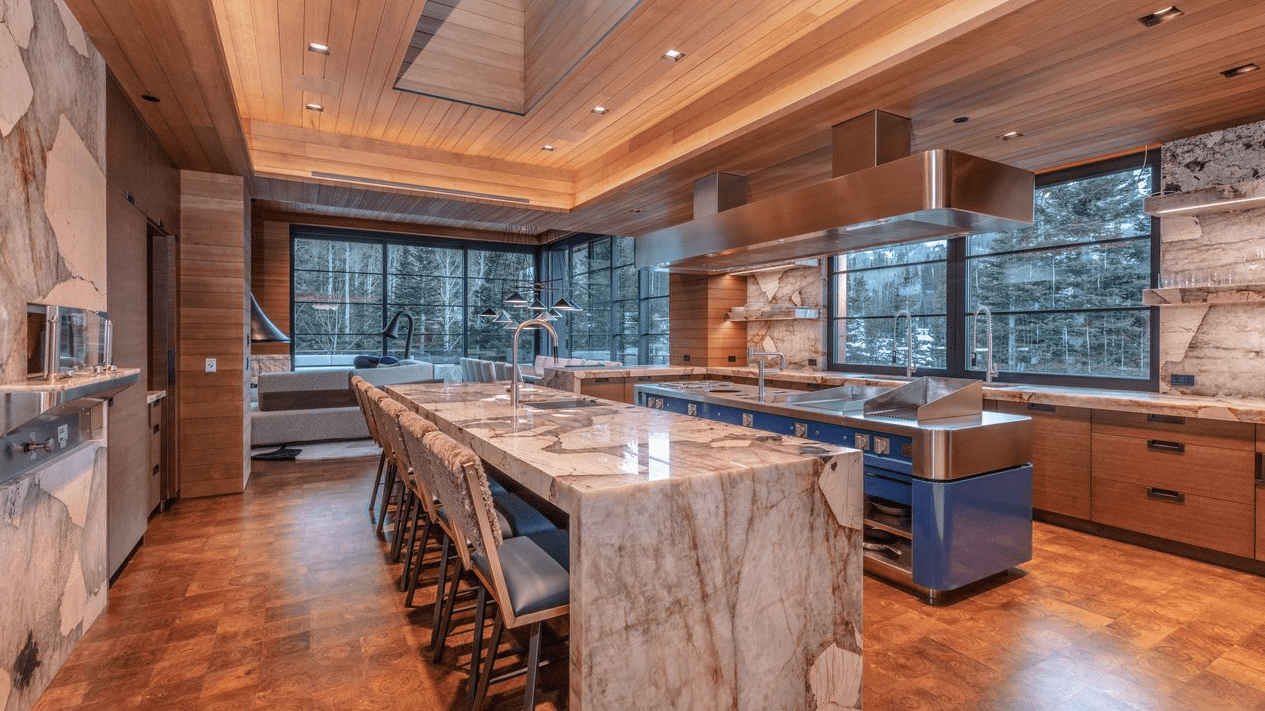 park city ski home kitchen