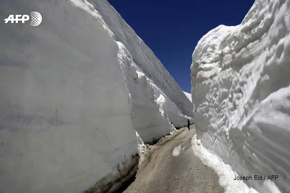 Lebanon, snowdrifts, 