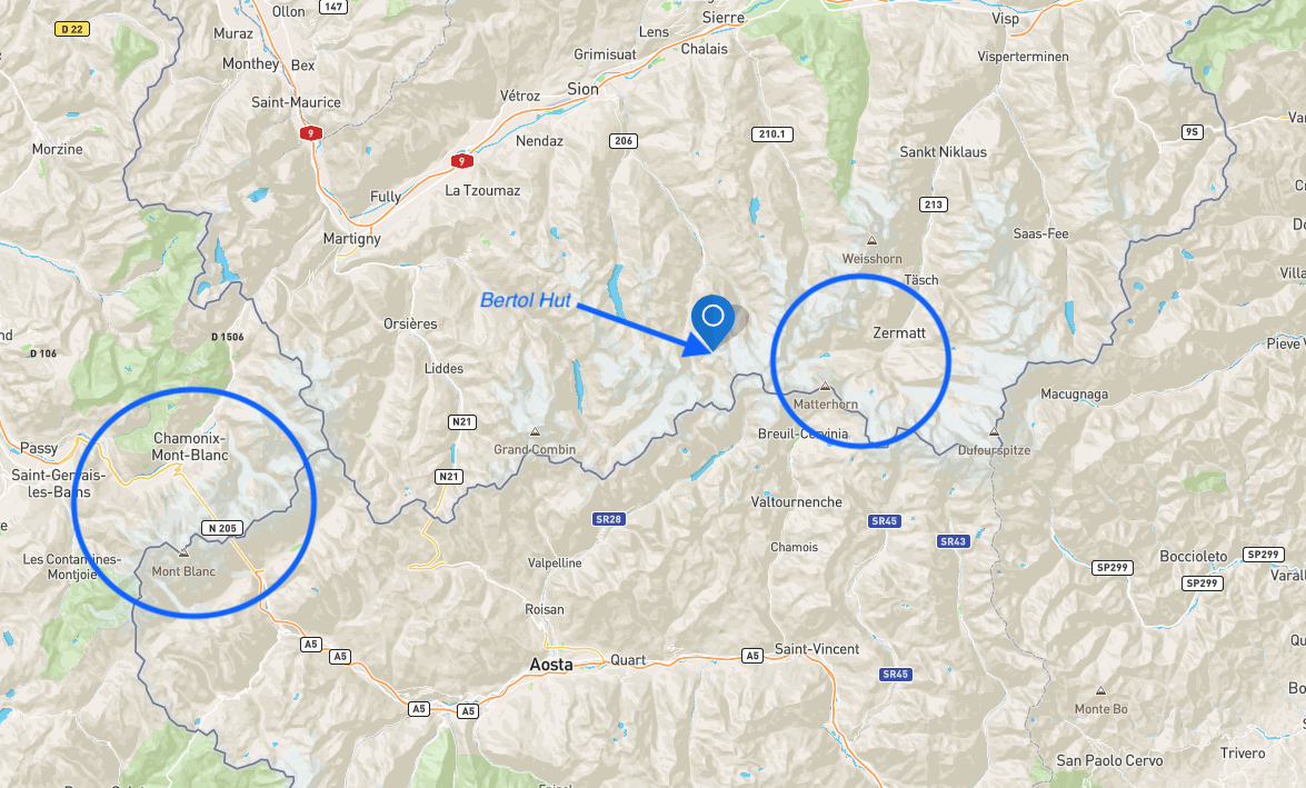 Haute Route Map