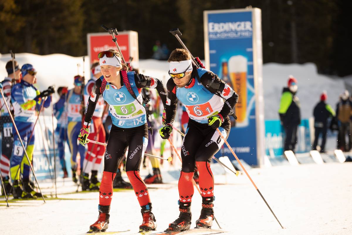Mixed relay cross country skiing
