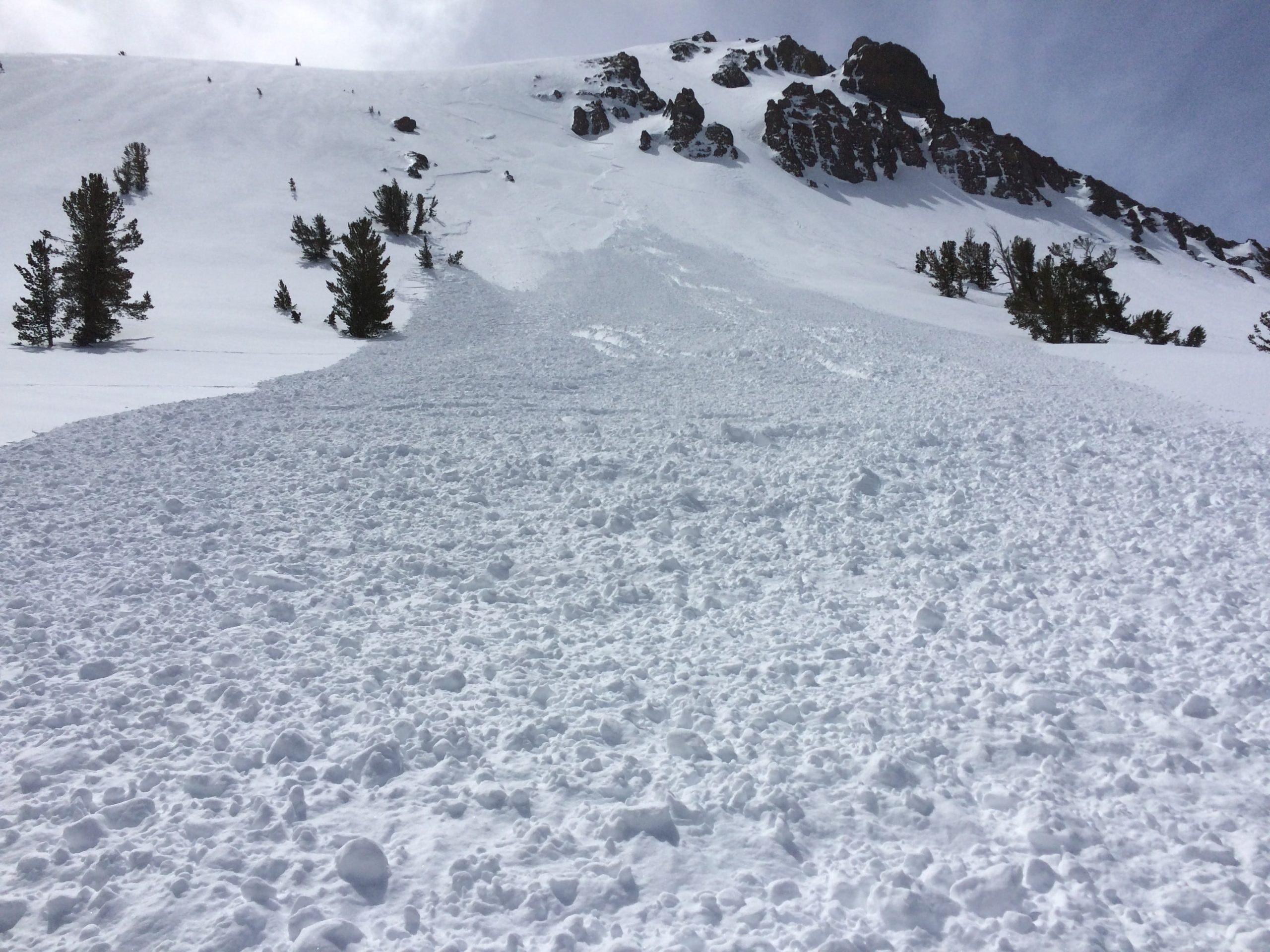 avalanche debris field