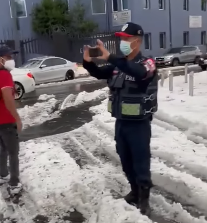 Mexico City hailstorm