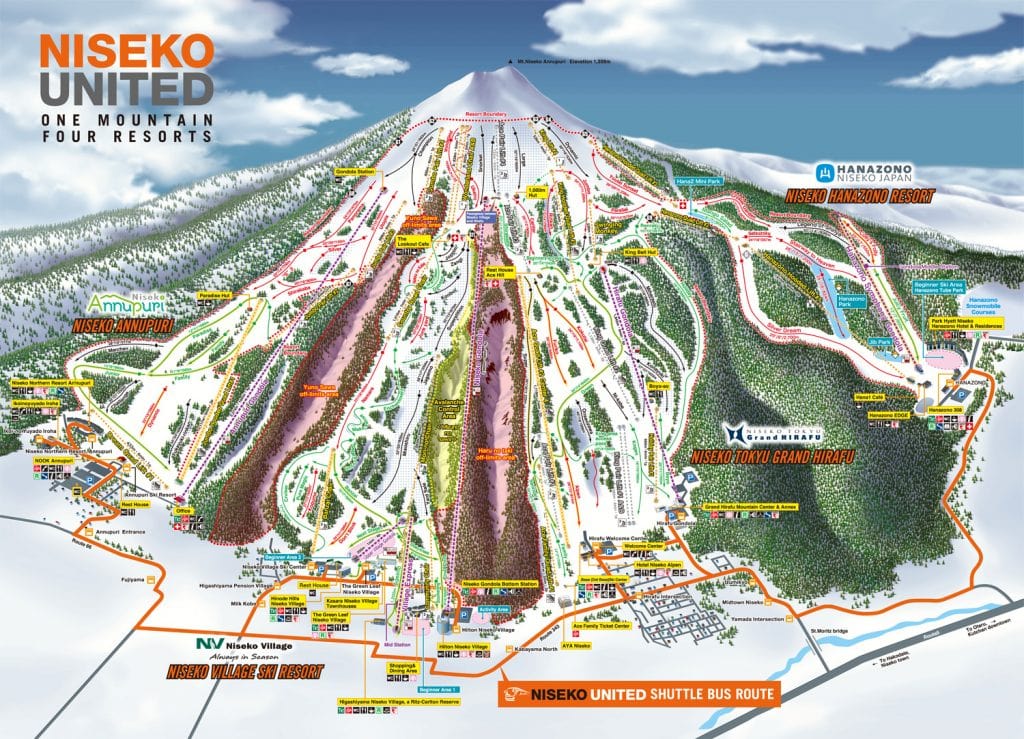 Niseko trail map