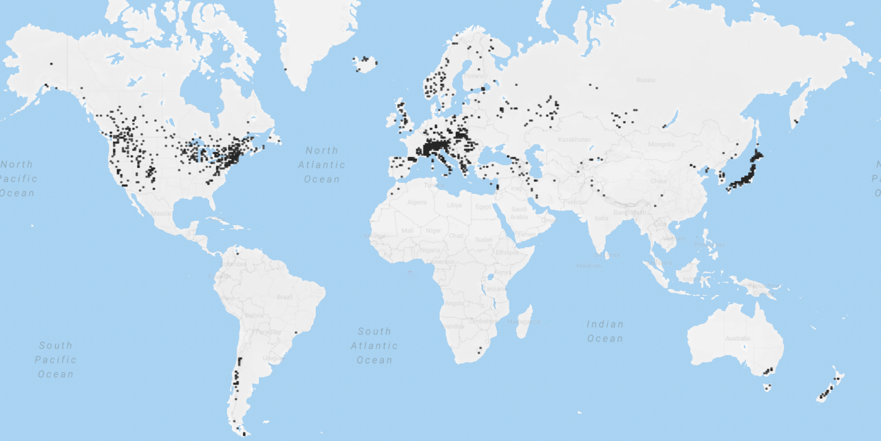 world map