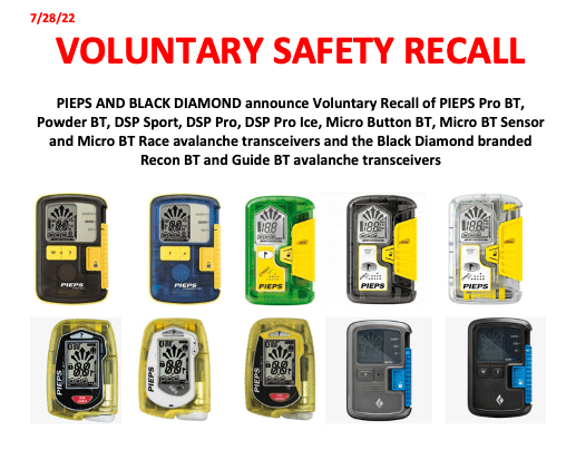 black diamond dsp recall