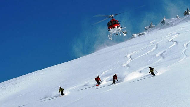 Canadian heli skiing