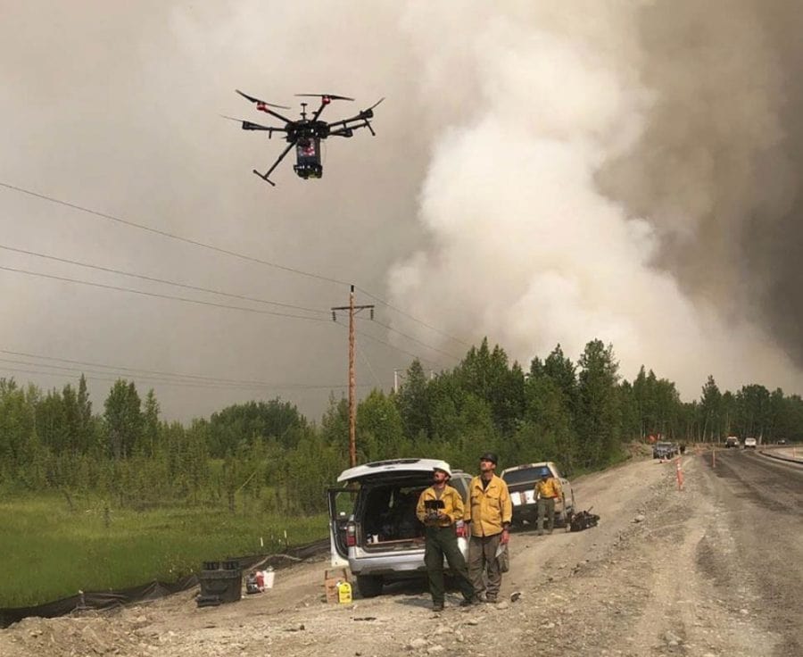 drone καταστολής πυρκαγιάς 