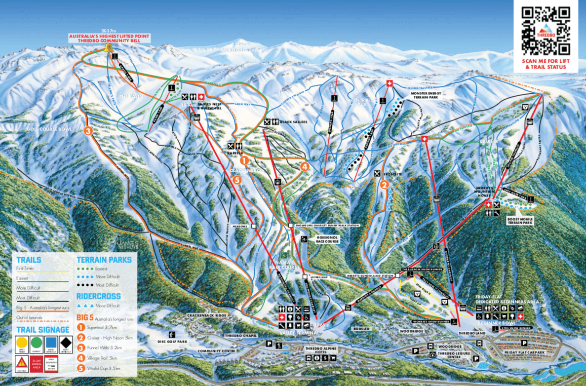 Thredbo Trail Map