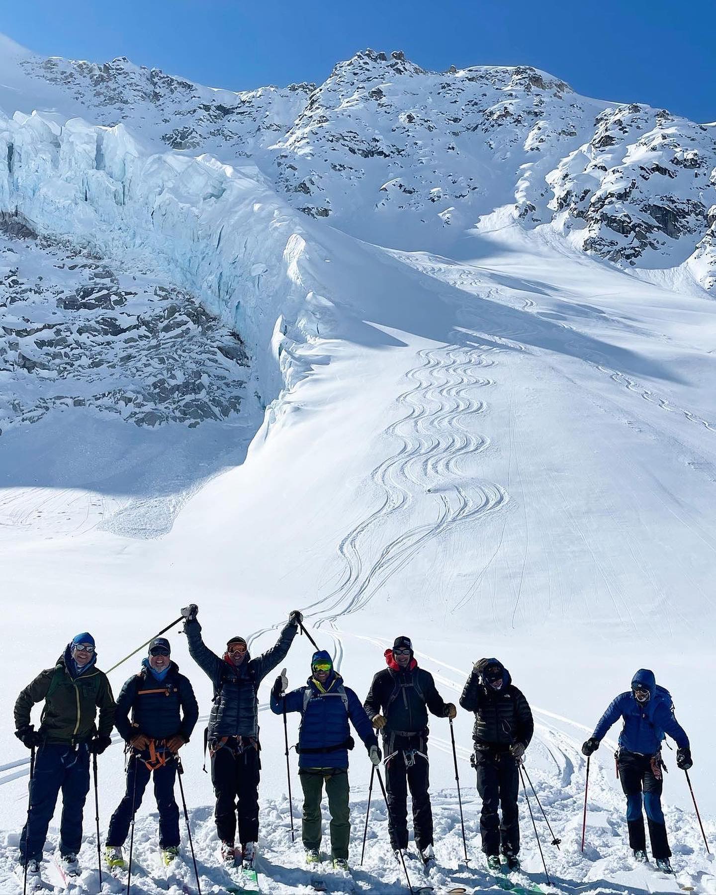 skiing Denali