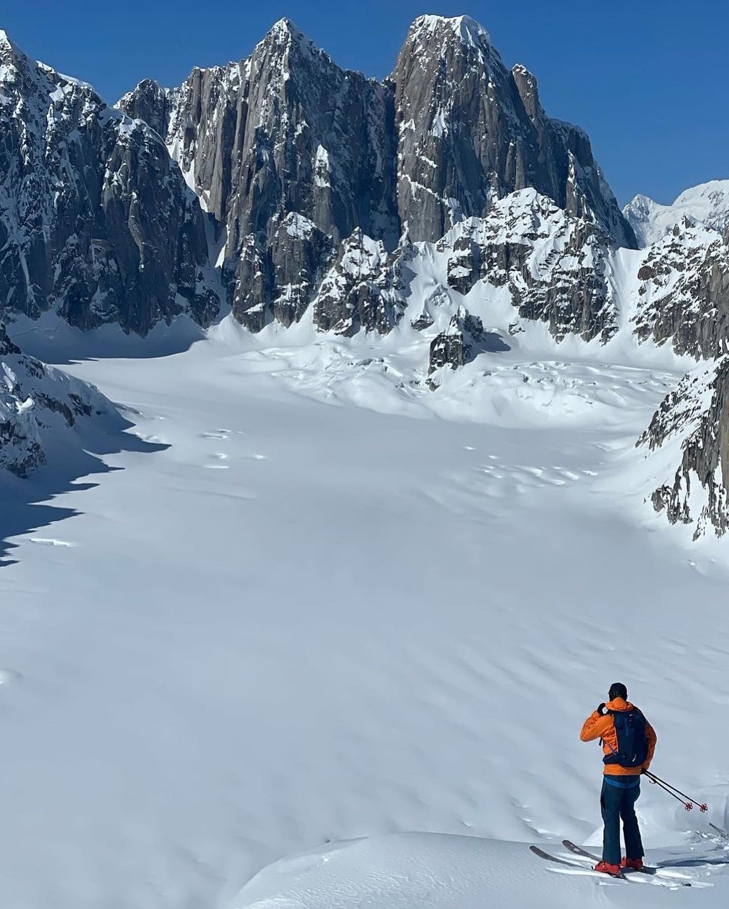 skiing in denali