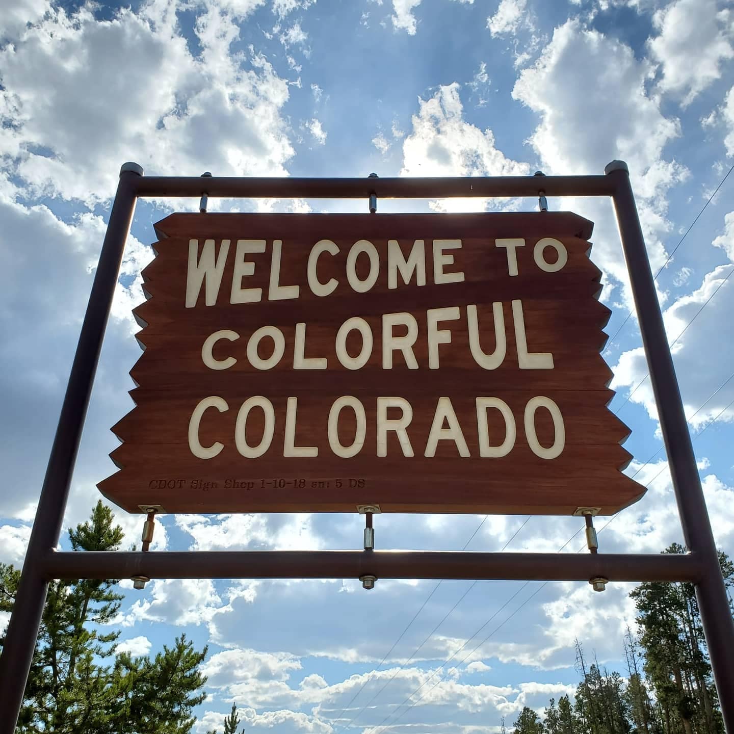 Colorful Colorado Sign Wordle Coloradle Game