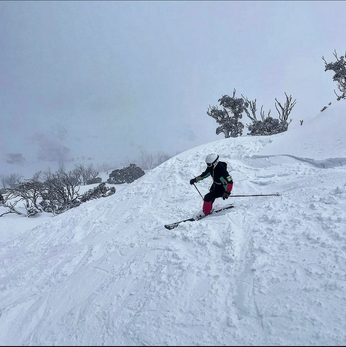 Skier on Kamikazee