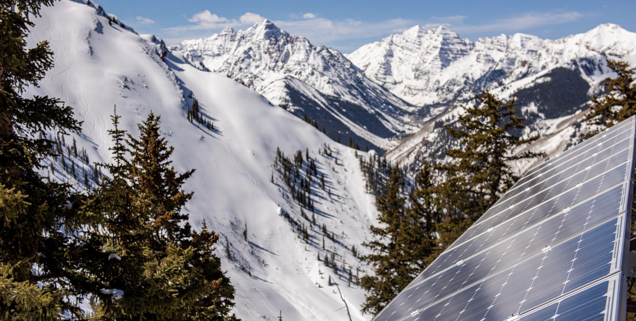 Solar cells Mountains