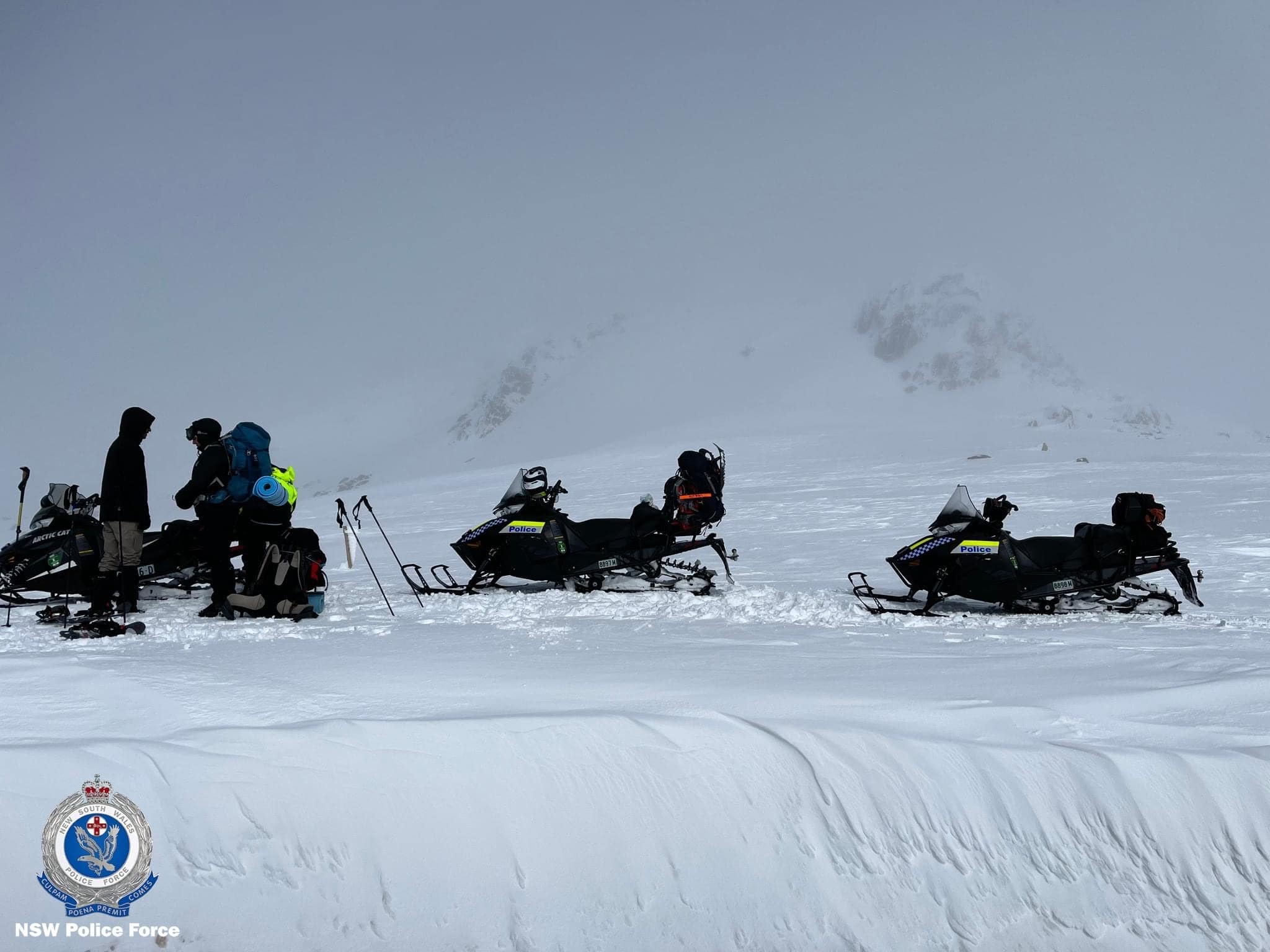 NSW Police Rescue, snowy mountain hikers stranded, 