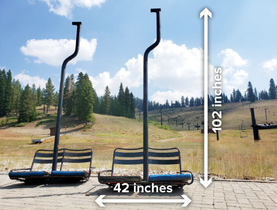 Reused and measured chairlift