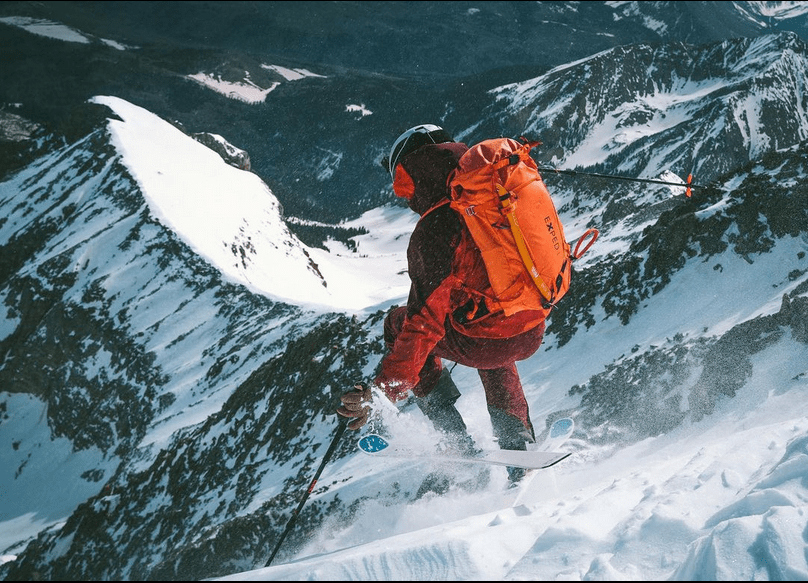 Finding the focus and flow of skiing steep alpine faces, Michael Wirth gets after it