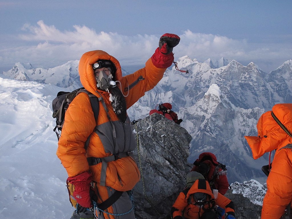 J. Kedrowski summits Everest.