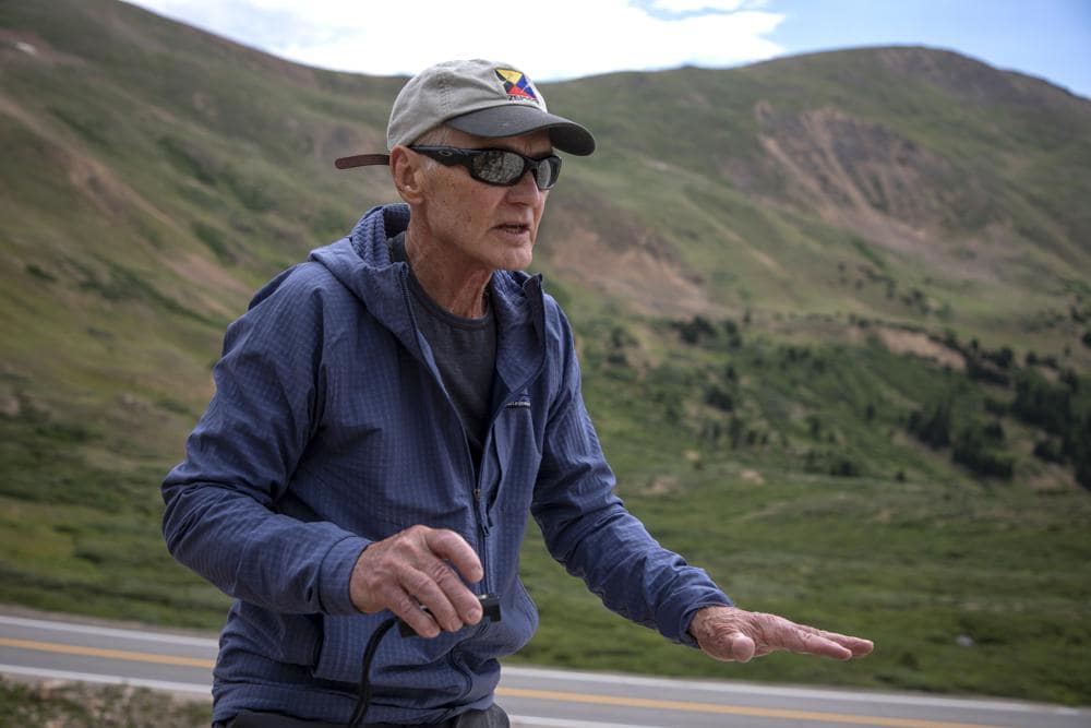 Richard Reynolds, a retired U.S.G.S. geologist, discusses the microplastics particles found in Colorado's snowpack Georgetown, Colo